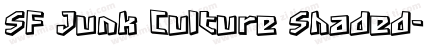 SF Junk Culture Shaded字体转换